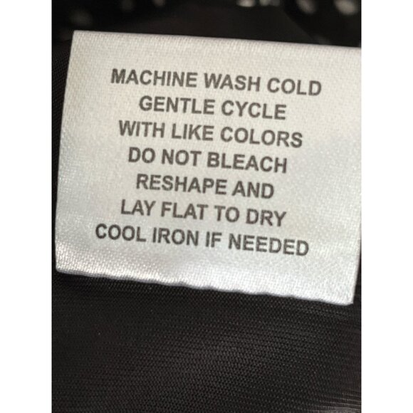 Shannon Ford New York Women’s 2X Black White Polka Dot Asymmetrical Knit Top - Picture 3 of 6